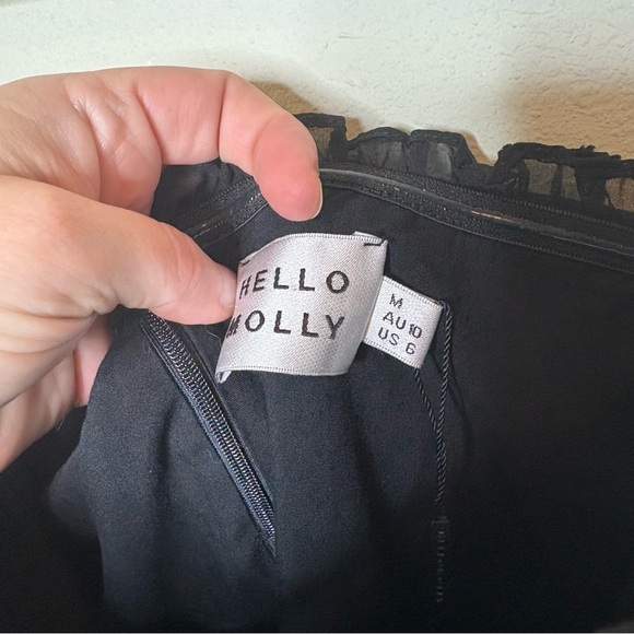 Hello Molly Black Face on Magazine Dress Size M - Picture 4 of 6